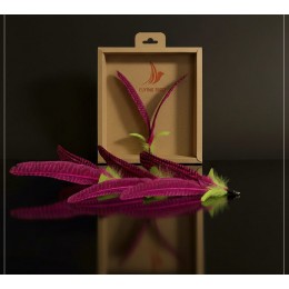 Насадка-флаппер для дразнилки с телескопической палкой малиновая